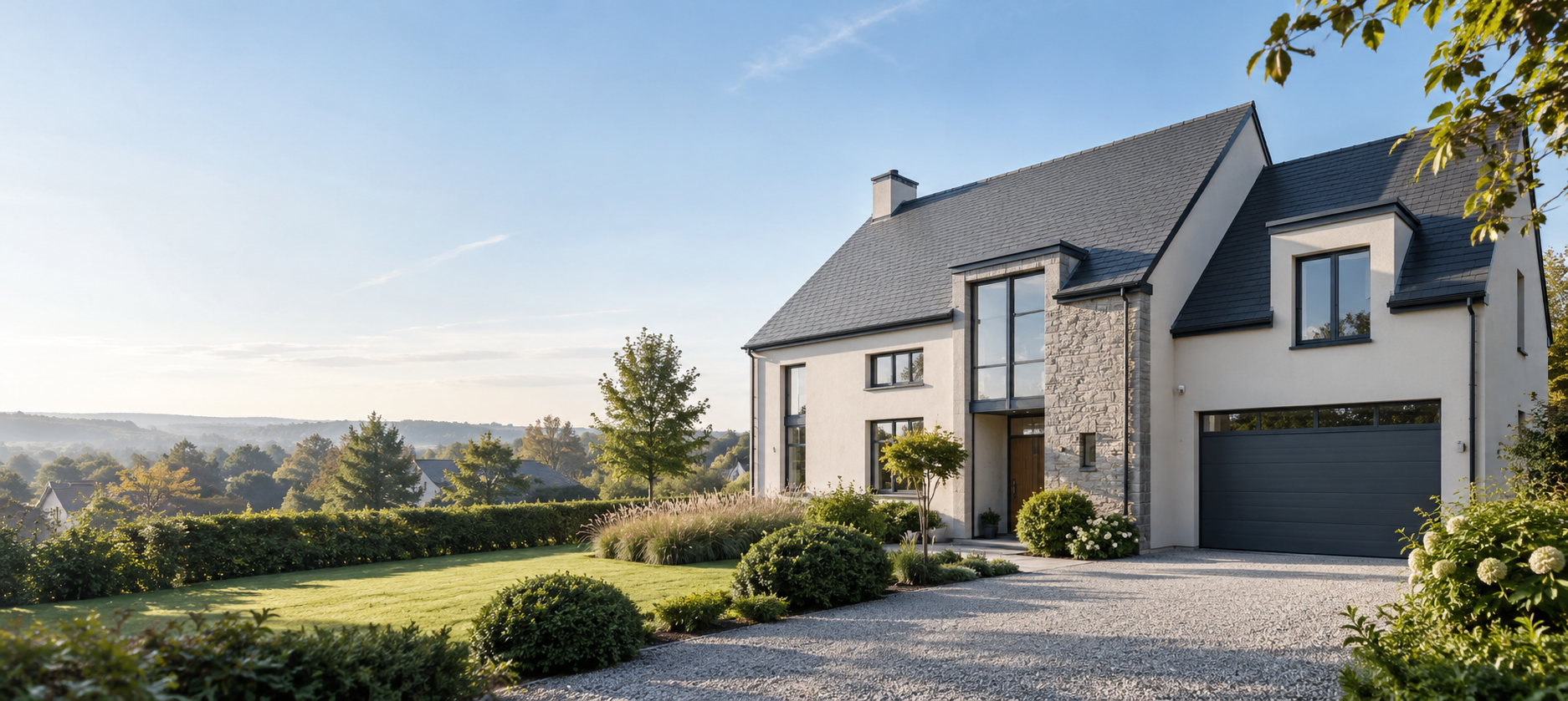 Villa contemporaine évaluée par un expert immobilier
